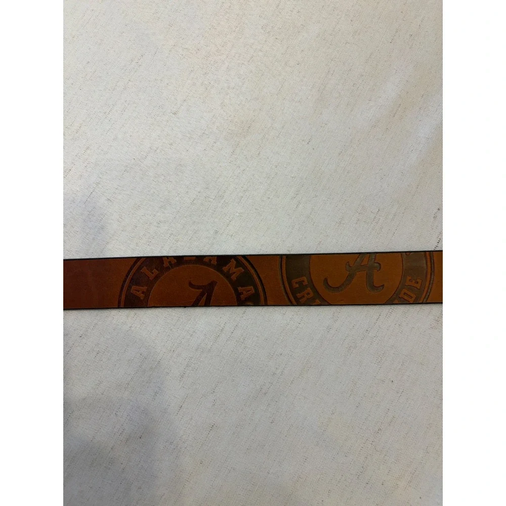Eagles Wings Alabama Crimson Tide Leather Belt Mens 38 Brown Excellent NCAA